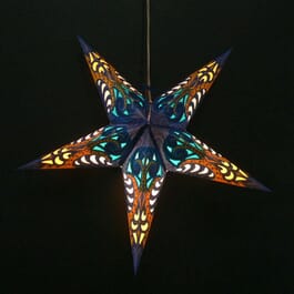 Papieren kerstster uit India | kleurrijke sfeerverlichting eco ... Papieren kerstster uit India | kleurrijke sfeerverlichting eco ...